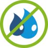 símbolo sin agua